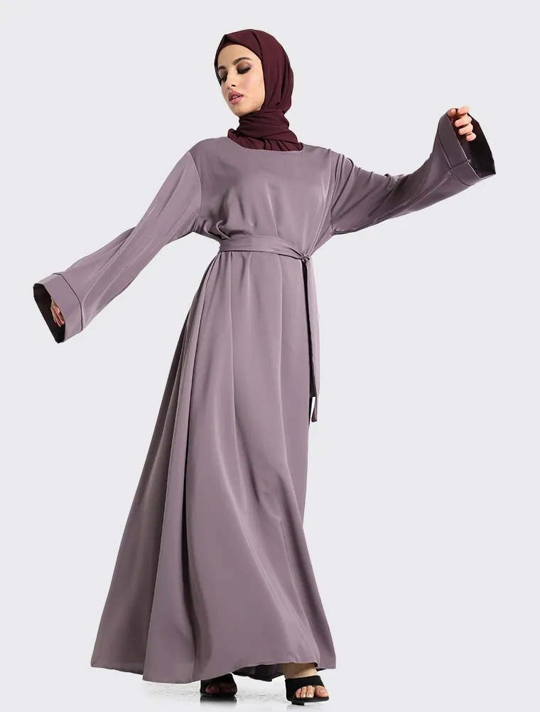 Mauve Plain Abaya